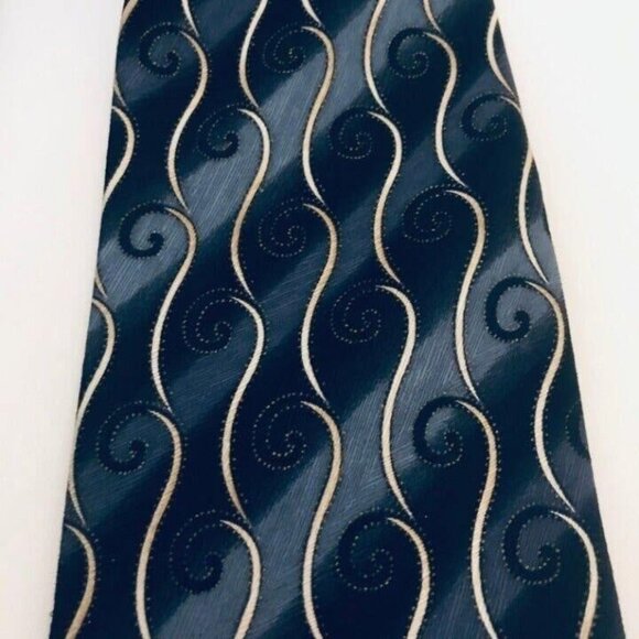 #1605 Martin Wong Screenplay silk Gray Necktie - Picture 2 of 2